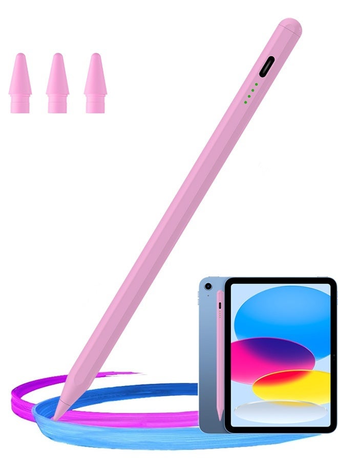 بواي قلم شاشة لجهاز iPad مع وظيفة رفض راحة اليد، قلم نشط متوافق (2018-2025) Apple iPad Pro 11/12.9 بوصة، iPad 10/9/8/7/6th، iPad Air 5/4/3 الجيل، iPad Mini 6/ الجيل الخامس - Image 1